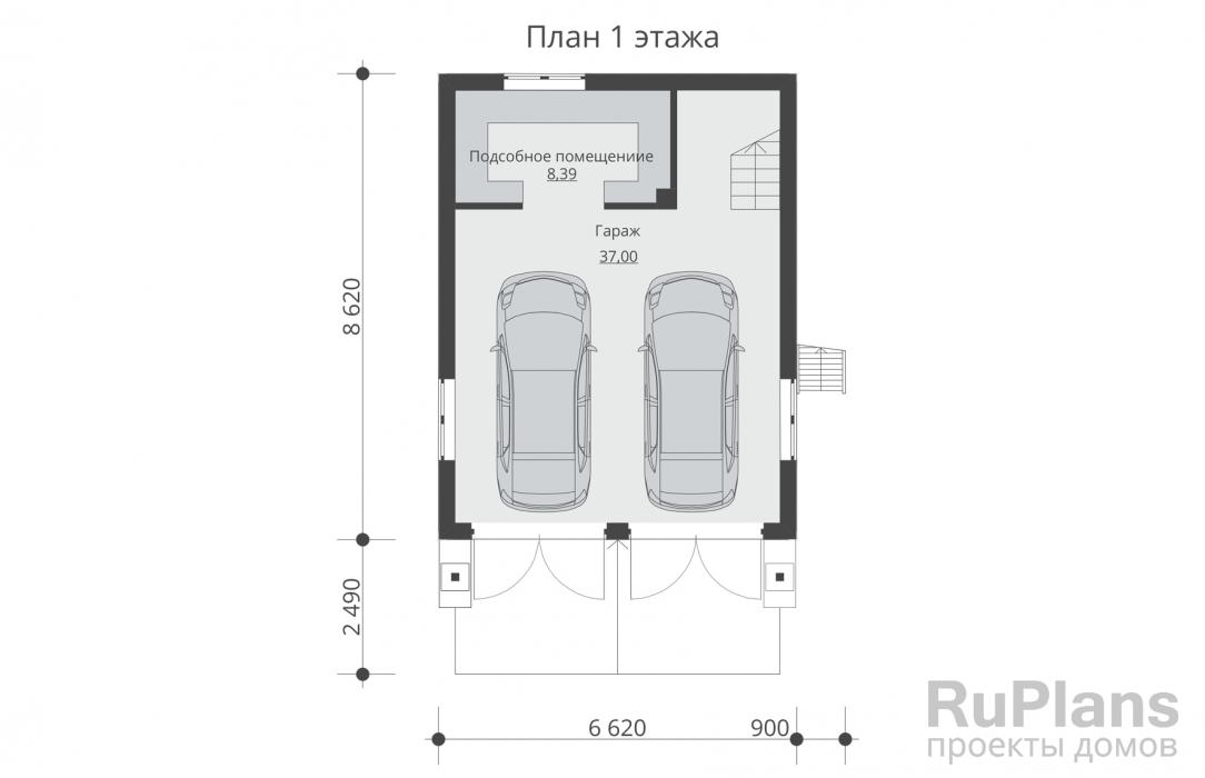 Проекты гаражей 6х9 из газобетона в Санкт-Петербурге